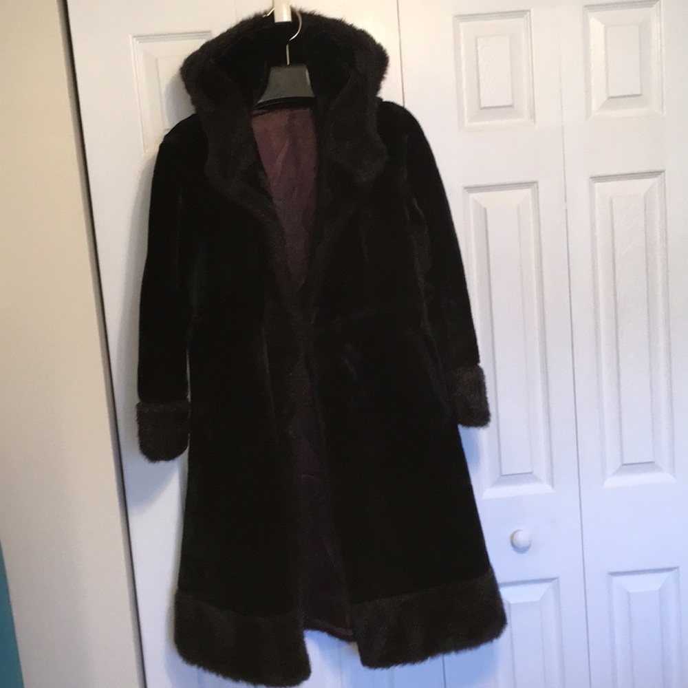 Faux fur coat